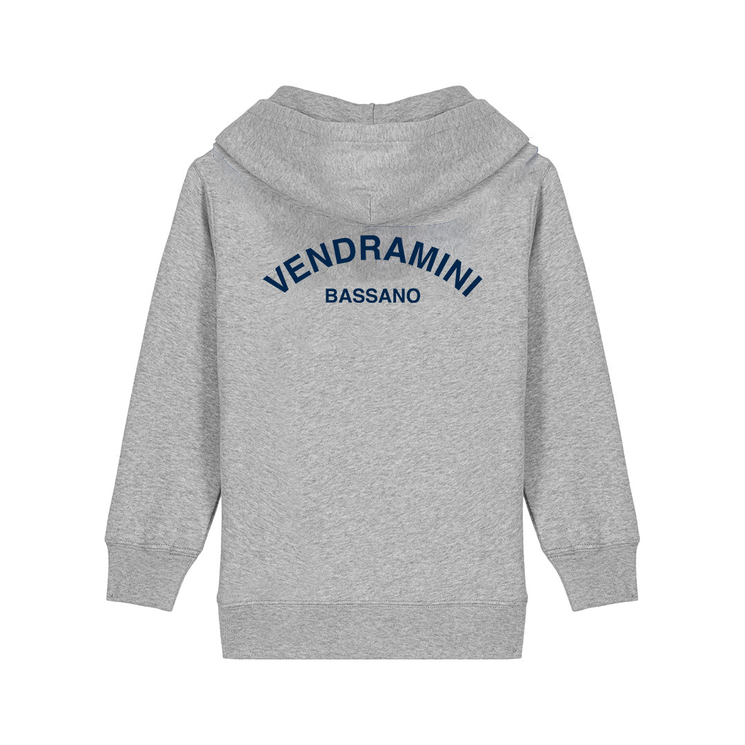 Felpa LEGGERA zip+cappuccio VENDRAMINI