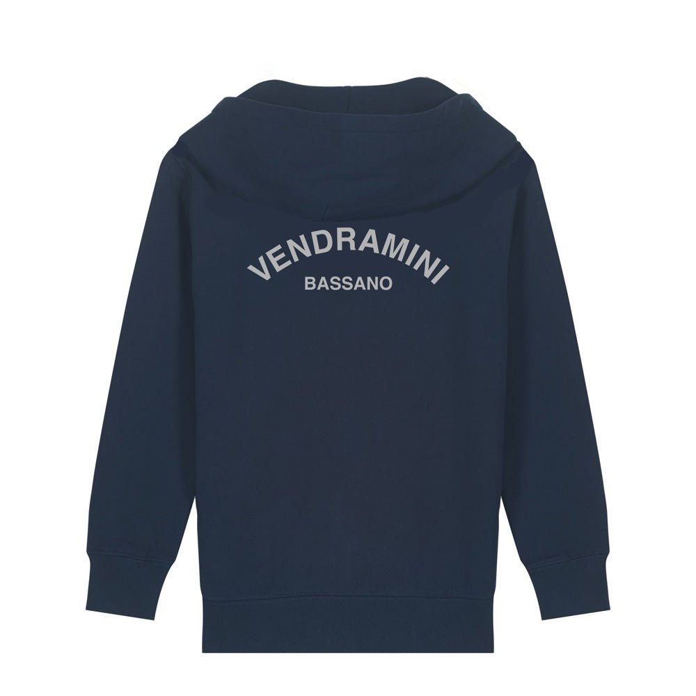 Felpa PESANTE zip+cappuccio VENDRAMINI