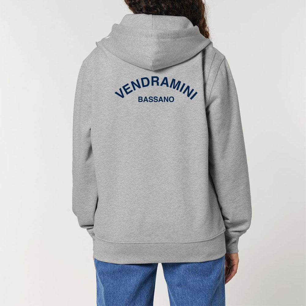 Felpa PESANTE zip+cappuccio VENDRAMINI