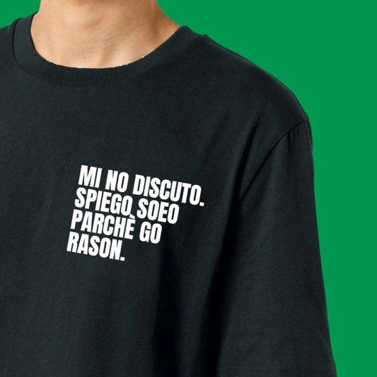 T-shirt MI NO DISCUTO. SPIEGO