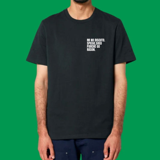 T-shirt MI NO DISCUTO. SPIEGO