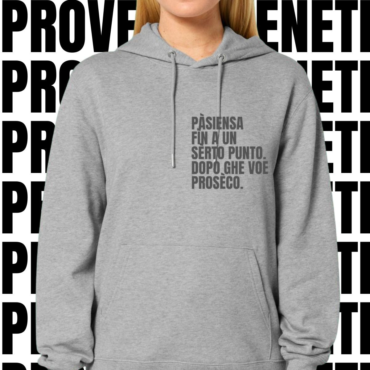 Felpa PASIENZA FIN A UN SERTO PUNTO