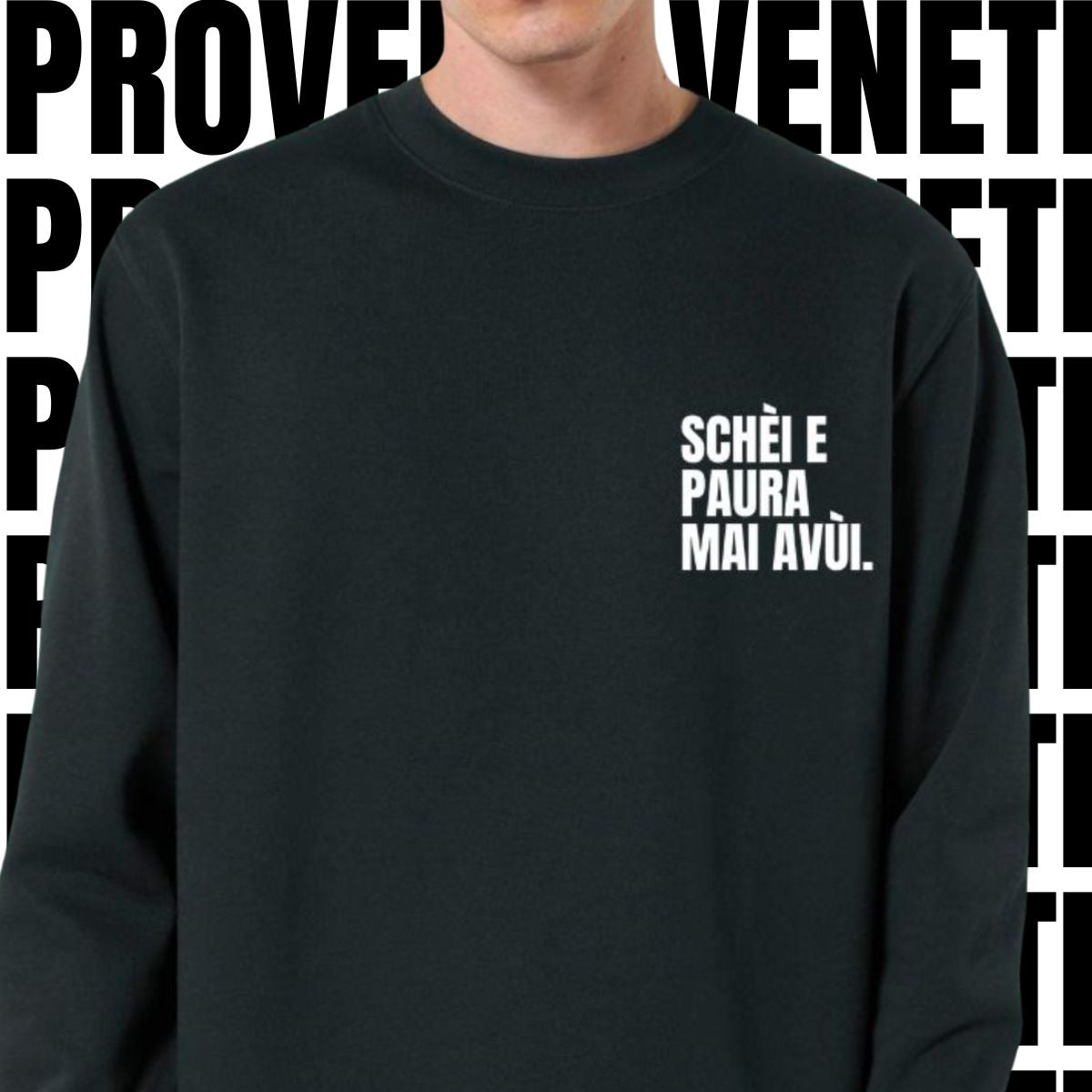 Felpa SCHEI E PAURA MAI AVUI