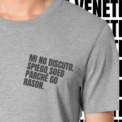 T-shirt MI NO DISCUTO. SPIEGO