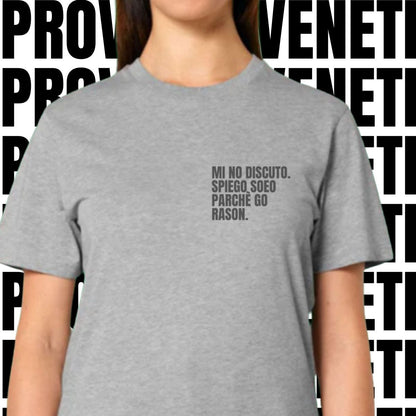 T-shirt MI NO DISCUTO. SPIEGO