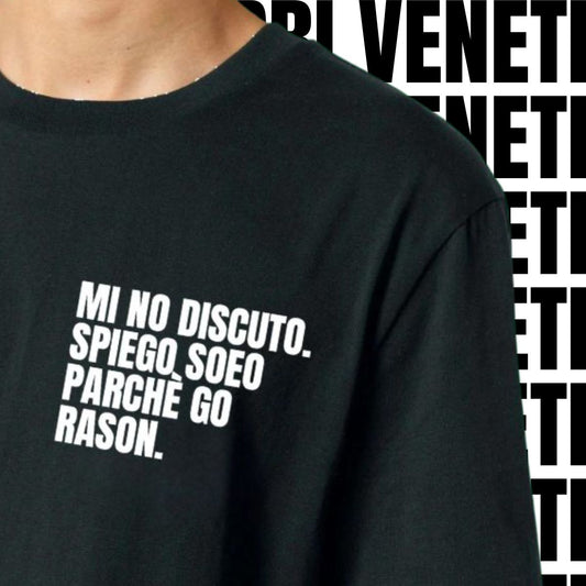 T-shirt MI NO DISCUTO. SPIEGO