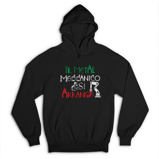 Felpa IL METALMECCANICO SI ARRANGIA LOGO 2