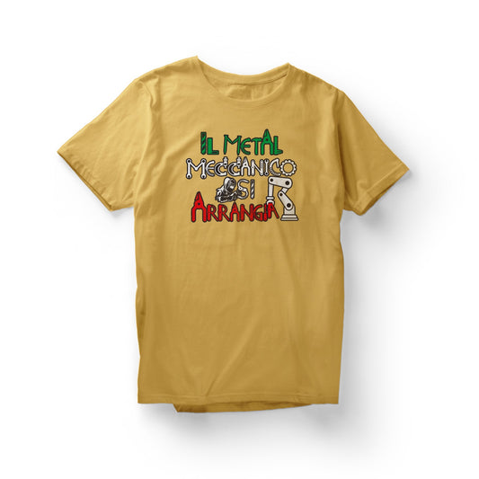T-shirt IL METALMECCANICO SI ARRANGIA LOGO 2